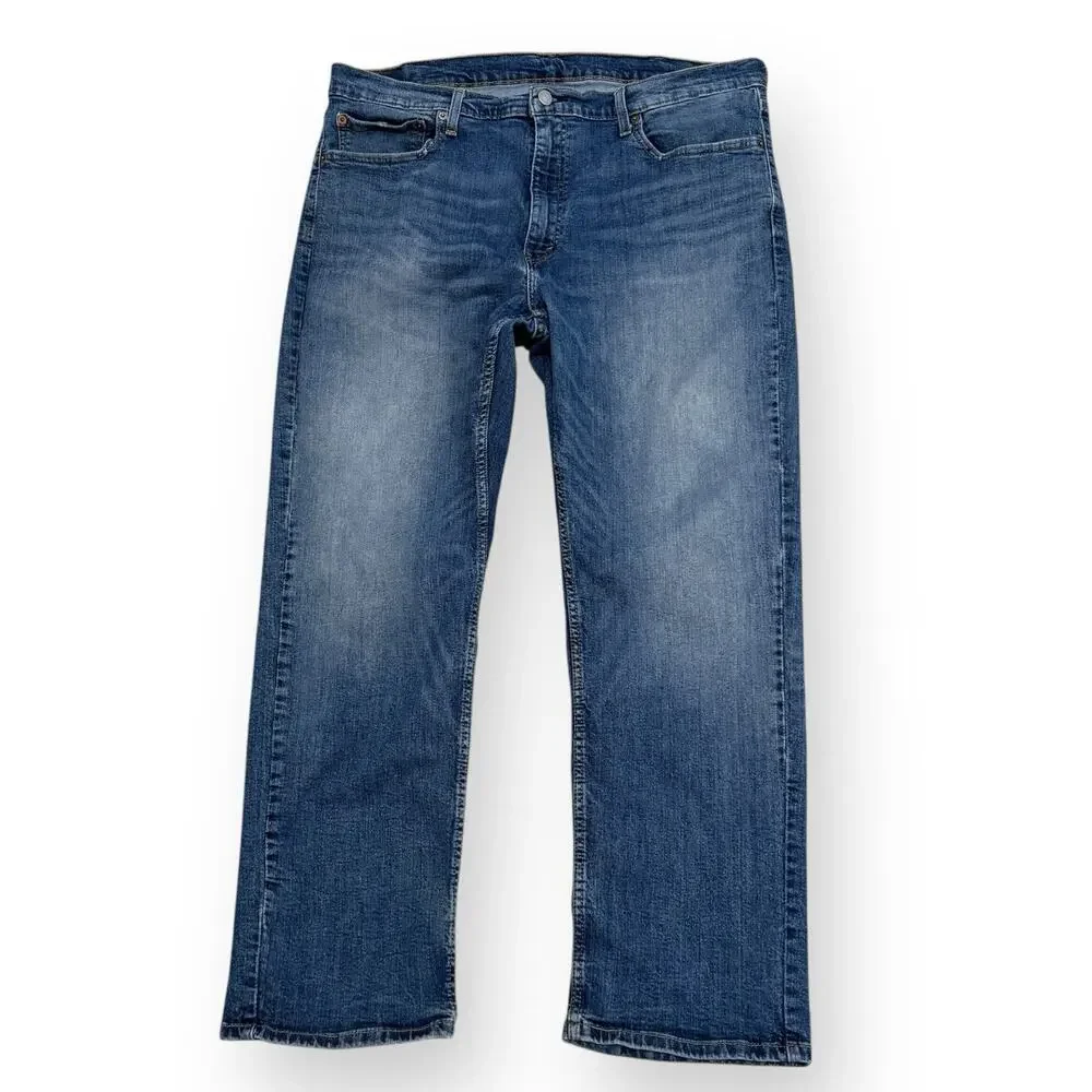 Levi's 559 Jeans Mens 40x30 Relaxed Straight Medium Wash Blue Denim READ